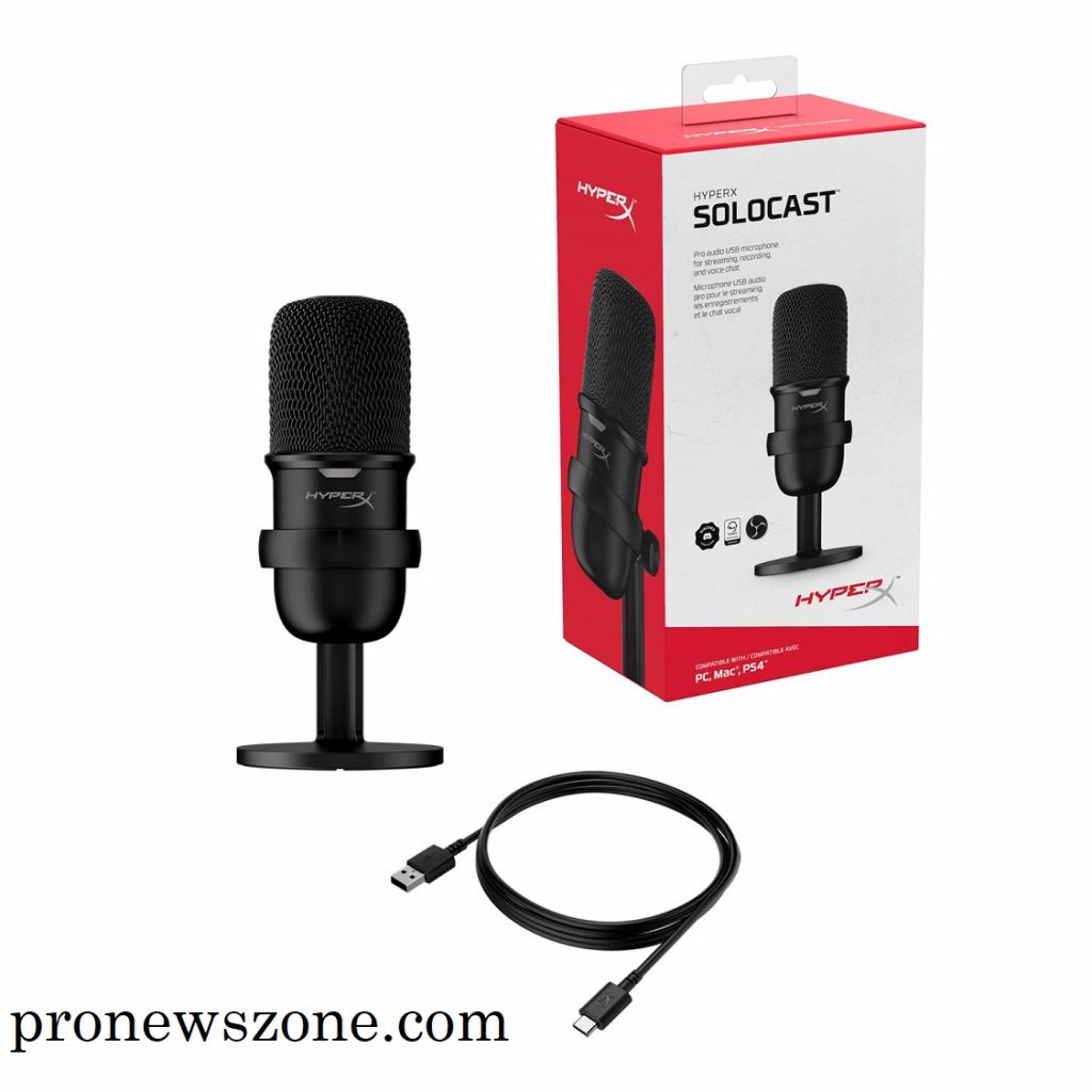 Best Mic for Gaming Streaming for Youtube in India 2021 1 HyperX SoloCast –Best USB Condenser Gaming Streaming Microphone, for PC, PS4, and Mac in India 2021